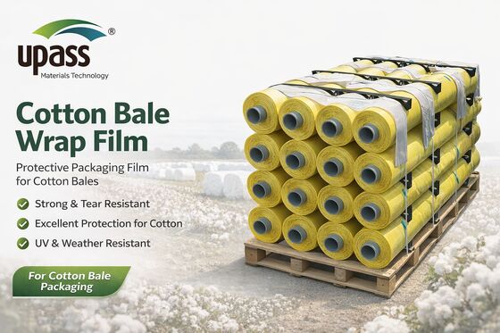 高効率コットンベールラップフィルム |コットンピッカー用RFID対応PEフィルム