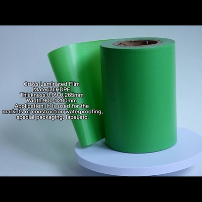 100つのミクロンの十字の薄板にされたフィルムのポリエチレン テープHdpeのプラスチック フィルム