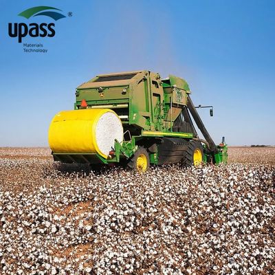 Bright Yellow Protective Plastic Self-Adhesive Cotton Bale Wrap Film for Cotton Packing