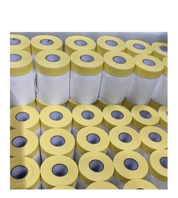Customizable 50mm Soft PE Plastic Masking Film Waterproof Protective and Paintable for Auto Body Spray Painting 120m Roll