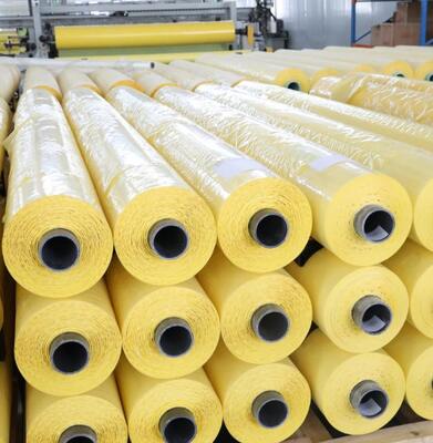 綿製の包装フィルム バール 巻物 PE 黄色 ブロー 鋳造 高可視性 破裂 防止 密封 2330*75mic/ロール Upasschina